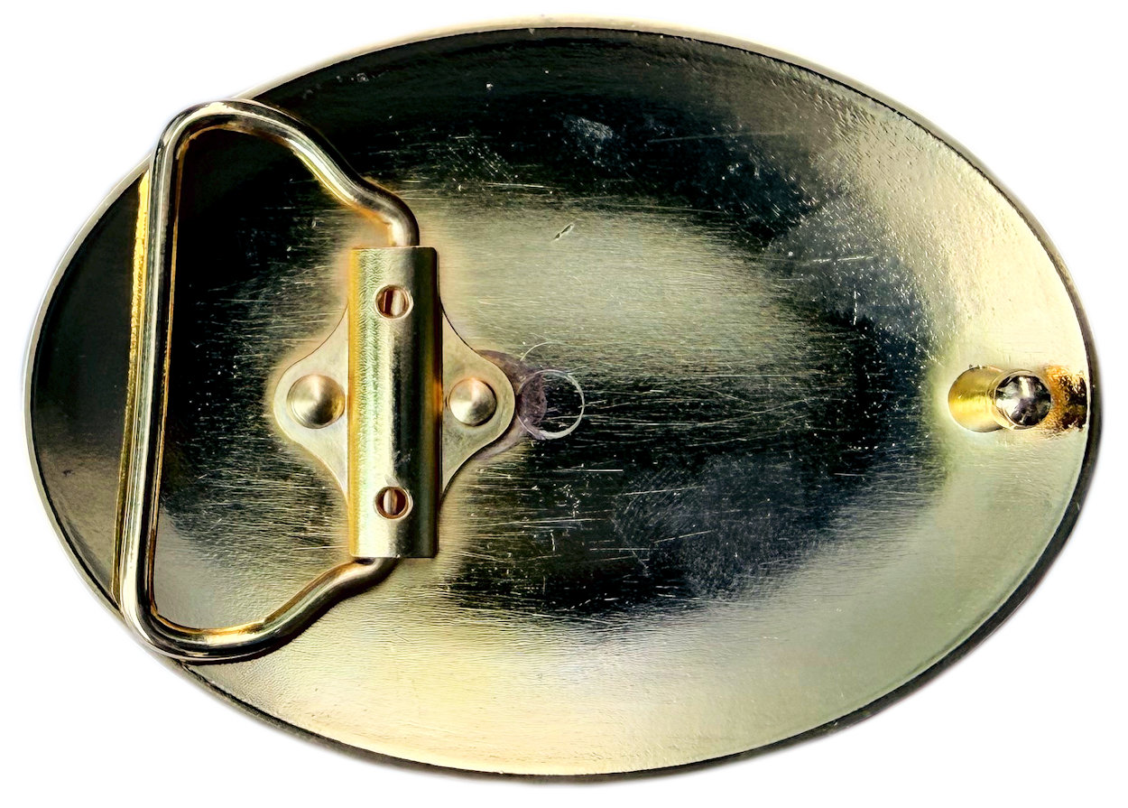 Western Filigree Gold Plated Tiger Eye Stone Centre Belt Buckle